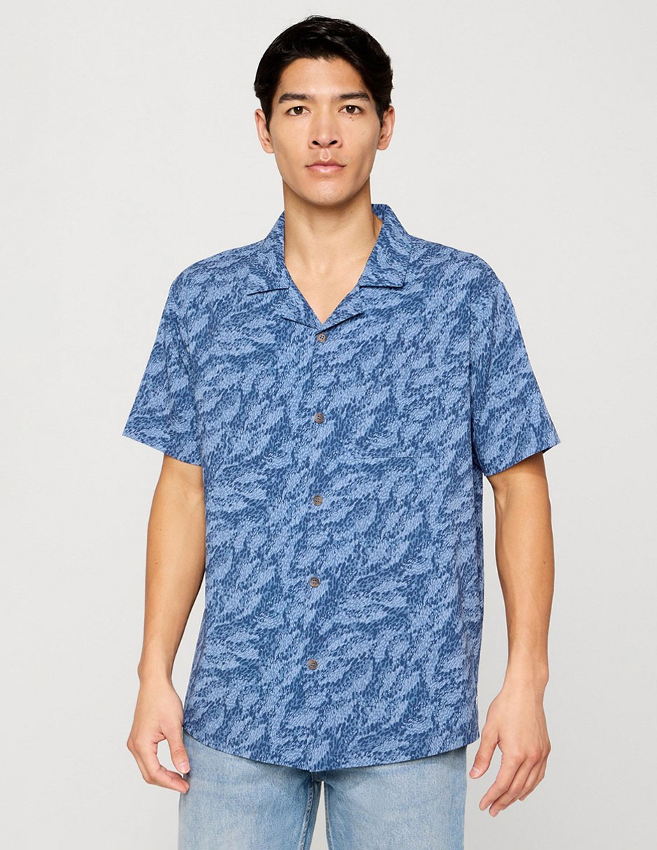 Camisa casual de algodón manga corta para hombre 1