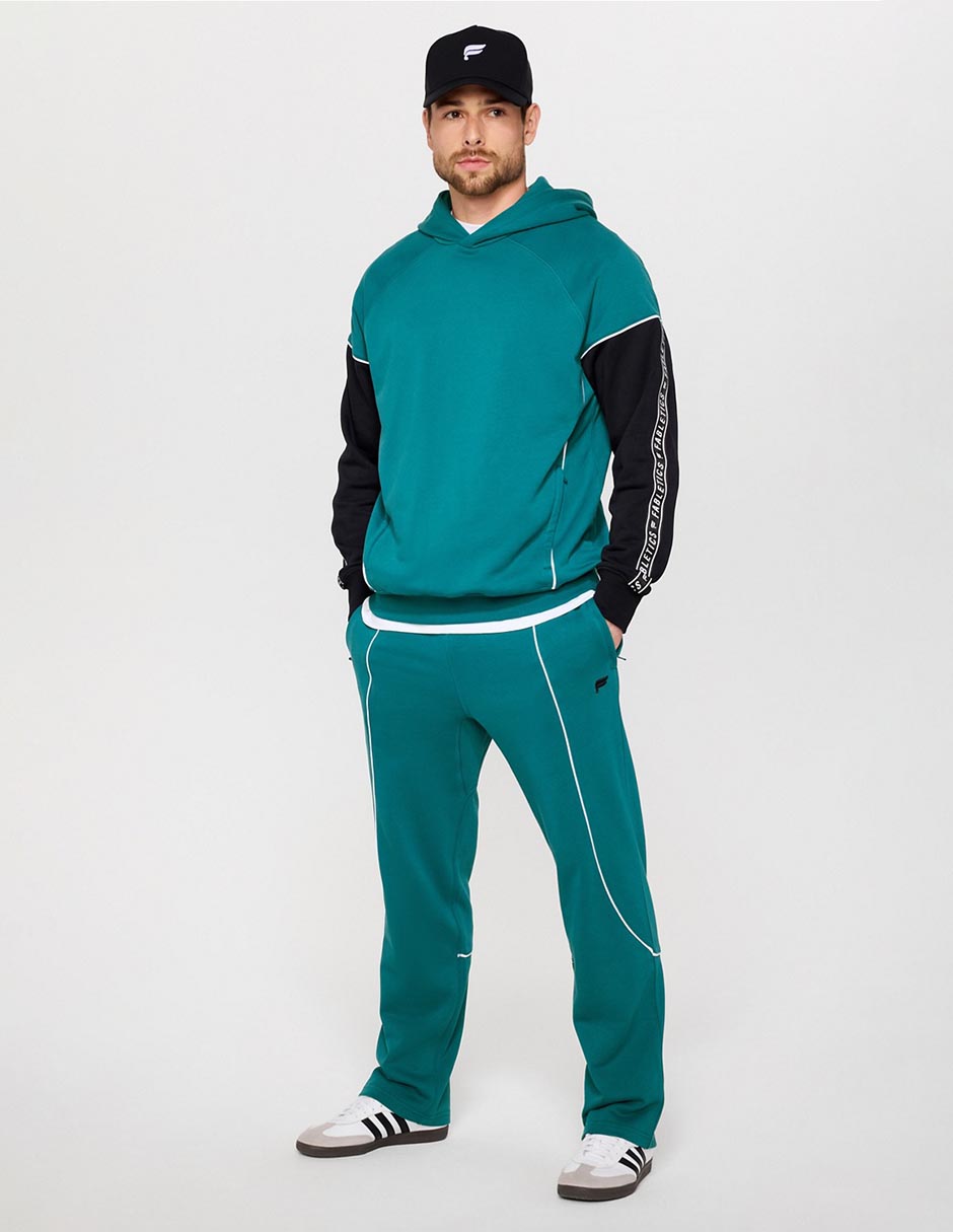 Pants straight con jareta para hombre