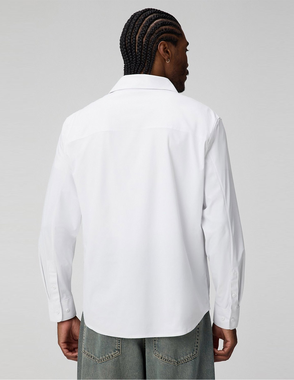 Camisa casual Fabletics de algodón manga larga para hombre