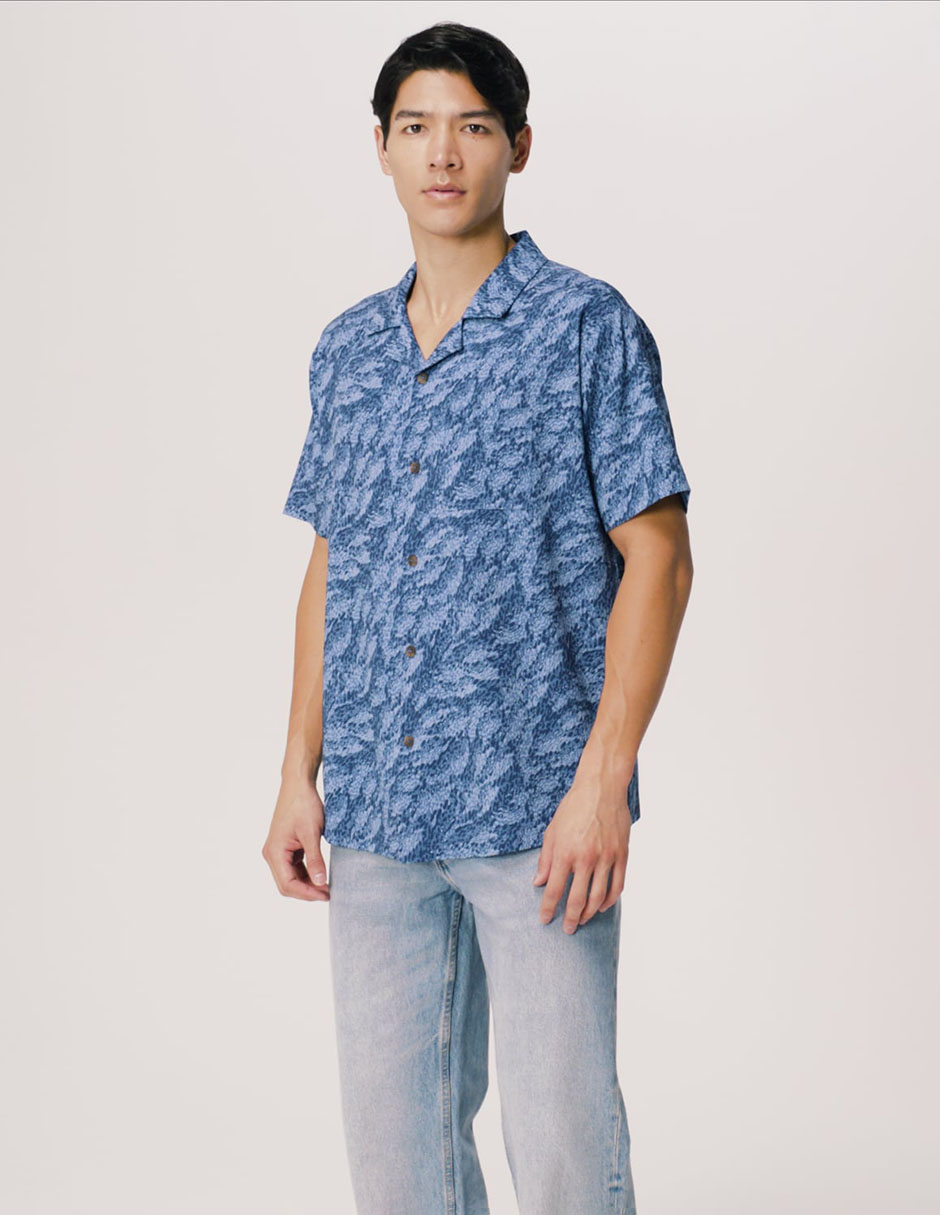 Camisa casual de algodón manga corta para hombre 5