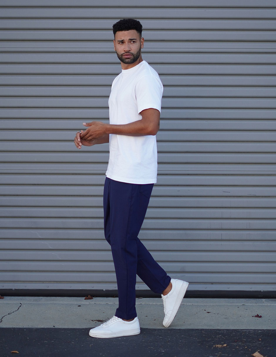 Pantalón slim de algodón para hombre 8