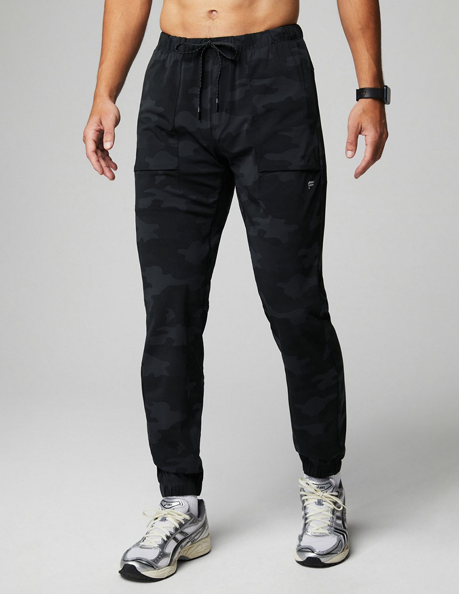 Jogger slim estampado camuflaje con bolsillos para hombre 1