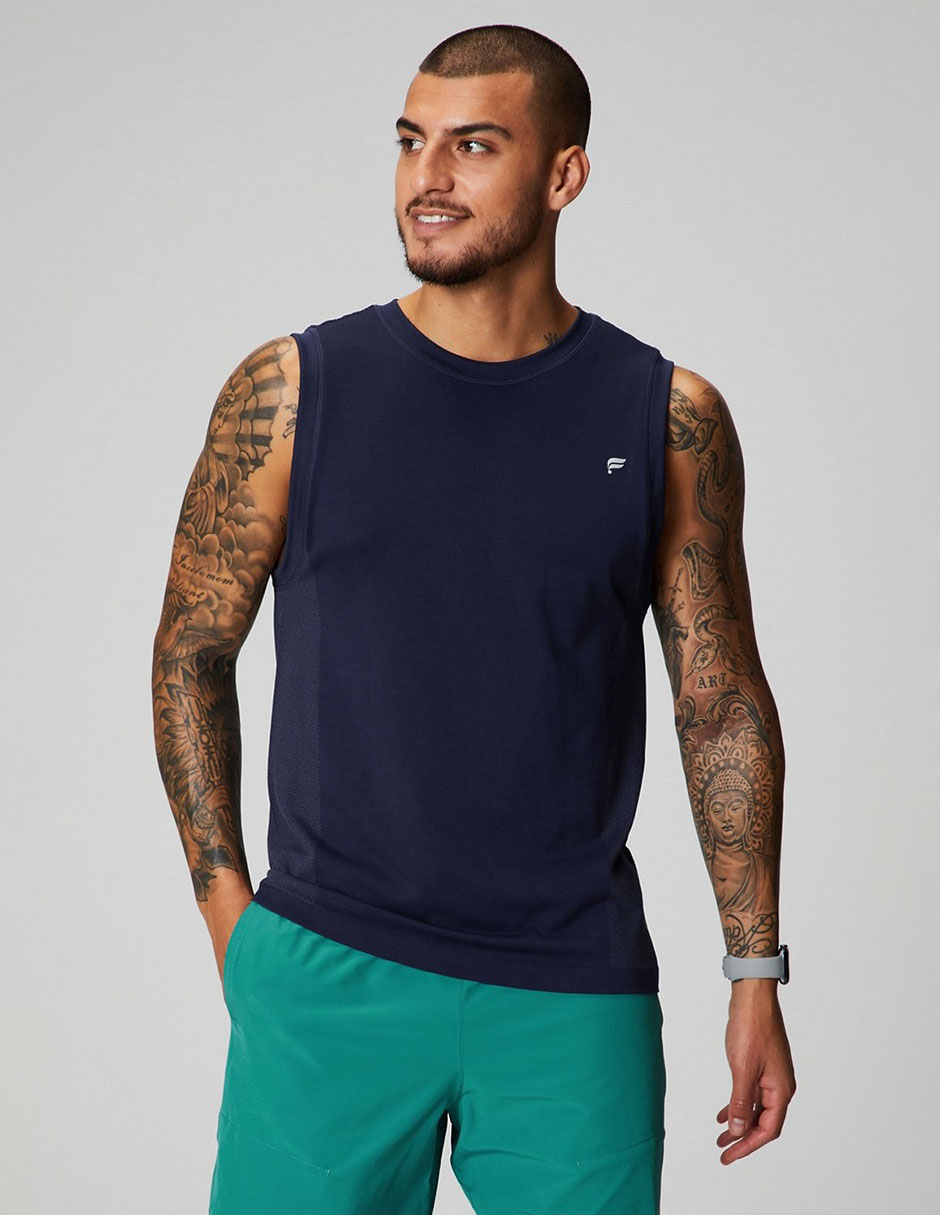 PLAYERA FABLETICS FLAP, M, AZUL MARINO