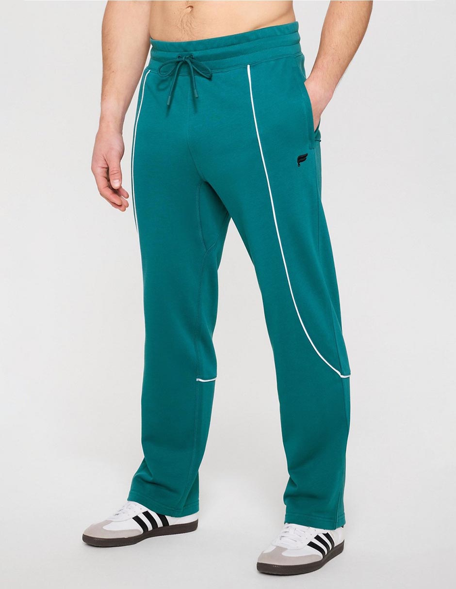 Pants straight con jareta para hombre
