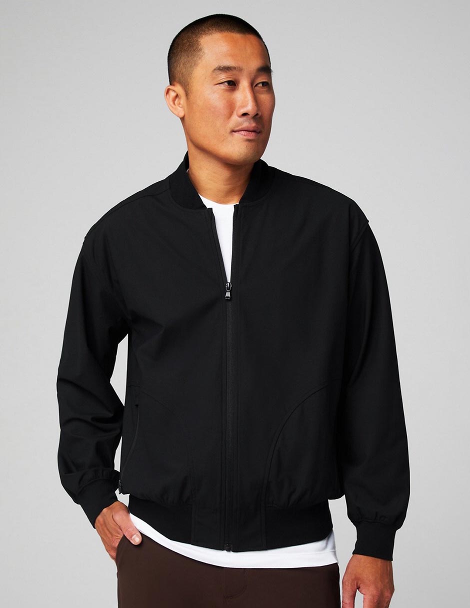 Chamarra bomber con bolsillos para hombre Chamarra bomber con bolsillos para hombre