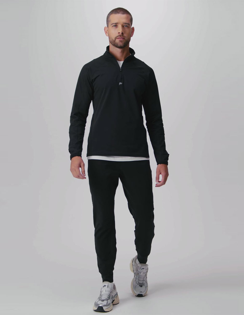 Jogger slim estampado logo con bolsillos para hombre